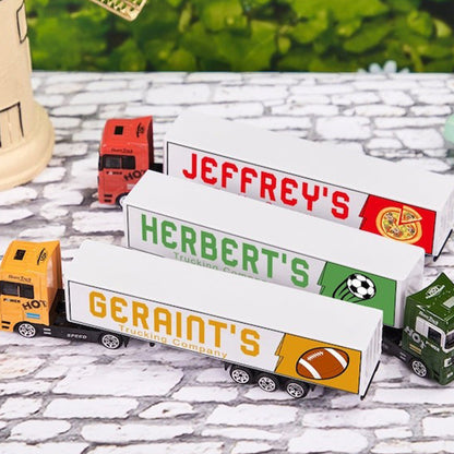 Personalized Kids Toy Truck, Customized with Your Child's Name