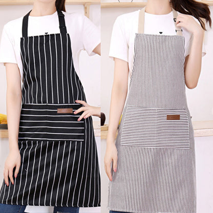 Personalized Embroidered Striped Apron