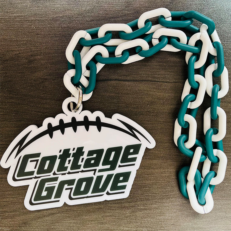 Custom Sports Turnover Chain, Oversized Medallion, Team mascot, Custom Colors, Any Logo