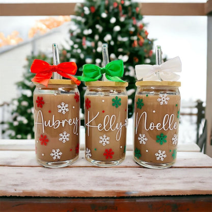 Personalized Christmas Glasses, Personalized Christmas Tumbler