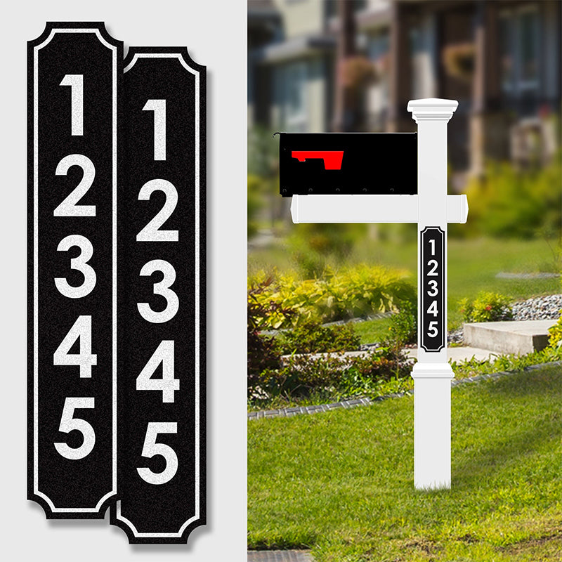 Personalized Aluminum Reflective House Numbers Address Signs for Mailbox