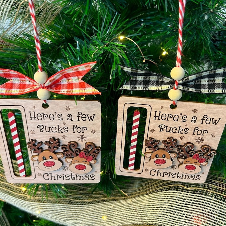 Cute Money Holder Christmas Ornament Gifts, Here’s A Few Bucks for Christmas