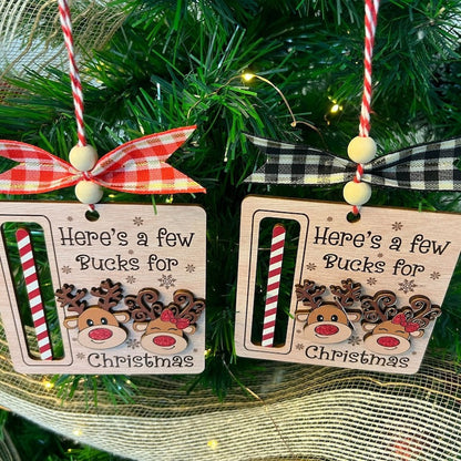 Cute Money Holder Christmas Ornament Gifts, Here’s A Few Bucks for Christmas