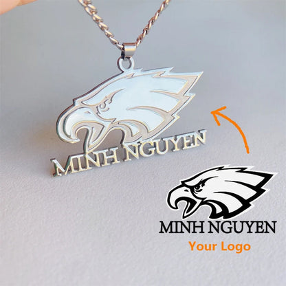 Custom Logo Necklace Personalized Any Logo Necklace Company Icon Necklace