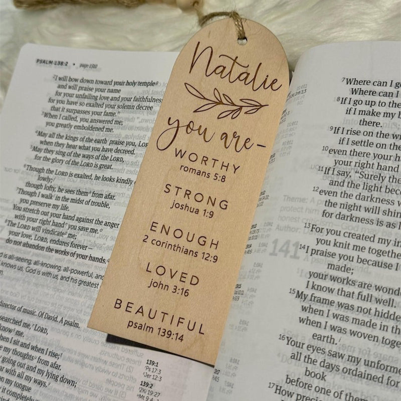 Bible bookmarks, personalized Baptism gift, first communion