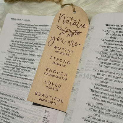 Bible bookmarks, personalized Baptism gift, first communion