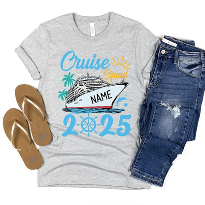 Custom Cruise Squad 2025 Shirt, Cruise Squad Shirt, Custom Cruise Squad Group Shirt for 2025 Season
