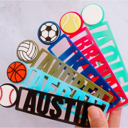 Bookmark for kids | Kids Personalized Bookmarks | Kids Sports | Kids Reading Gift