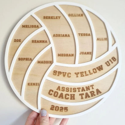 Personalised Netball Coach Plaque, Custom Netball Gift