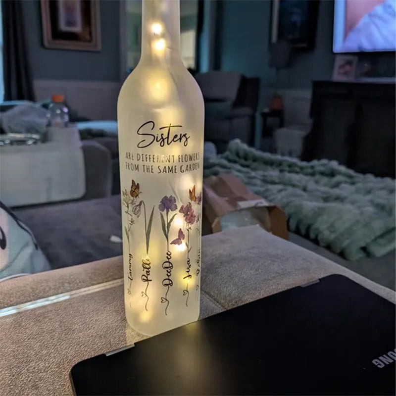 Cousin Gifts, Personalized Cousin Bottle Lamp, Sister Gifts