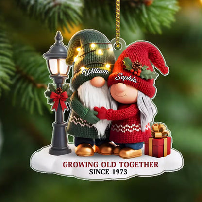 Growing Old Together Ornament with Names