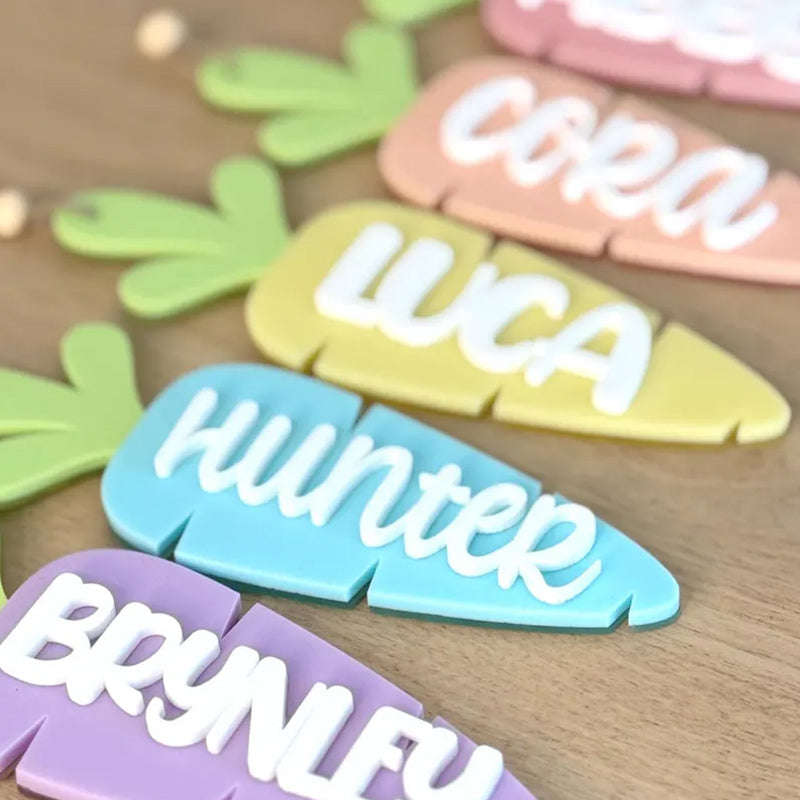 Easter Basket Carrot Tag | Personalized Carrot Easter Basket Tag