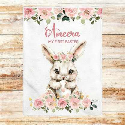 Baby’s First Easter Personalized Blanket