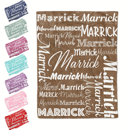Personalized Flannel Blanket Custom with Name