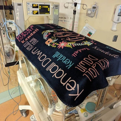 Personalized Baby Blanket, Baby Girl Blanket, Personalized Blanket