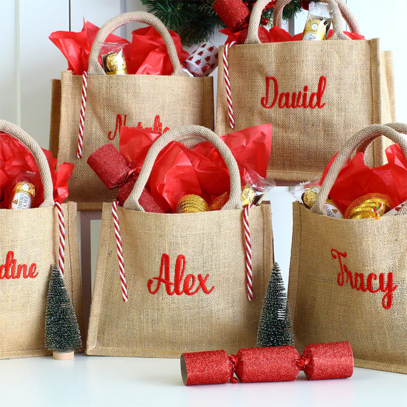 Christmas party bags, Personalised bag