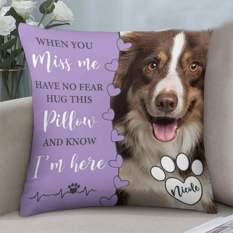 Dog Memorial Pillow,Pet Memorial Gift,Custom Loss of Pet Sympathy Gift