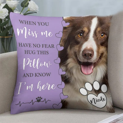 Dog Memorial Pillow,Pet Memorial Gift,Custom Loss of Pet Sympathy Gift