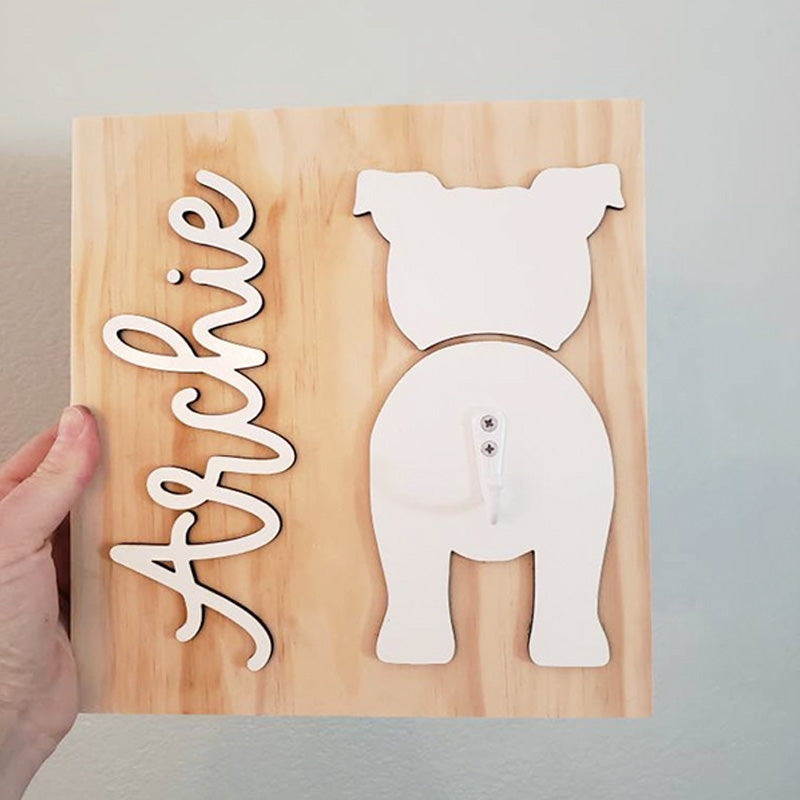 Custom Dog Leash Holder | Personalized Breed Dog Leash Holder