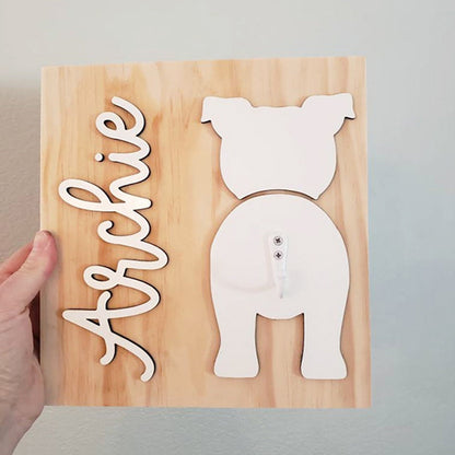 Custom Dog Leash Holder | Personalized Breed Dog Leash Holder