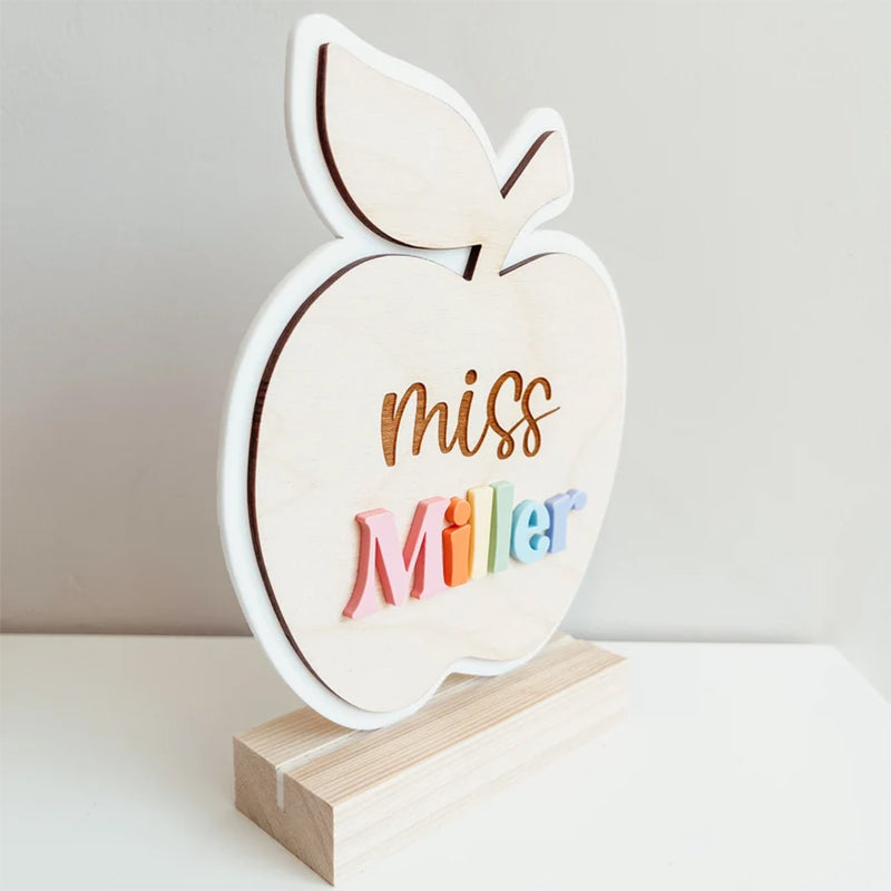 Personalized Teacher Name Sign, Teacher Desk Name Sign, Desk Name Plate