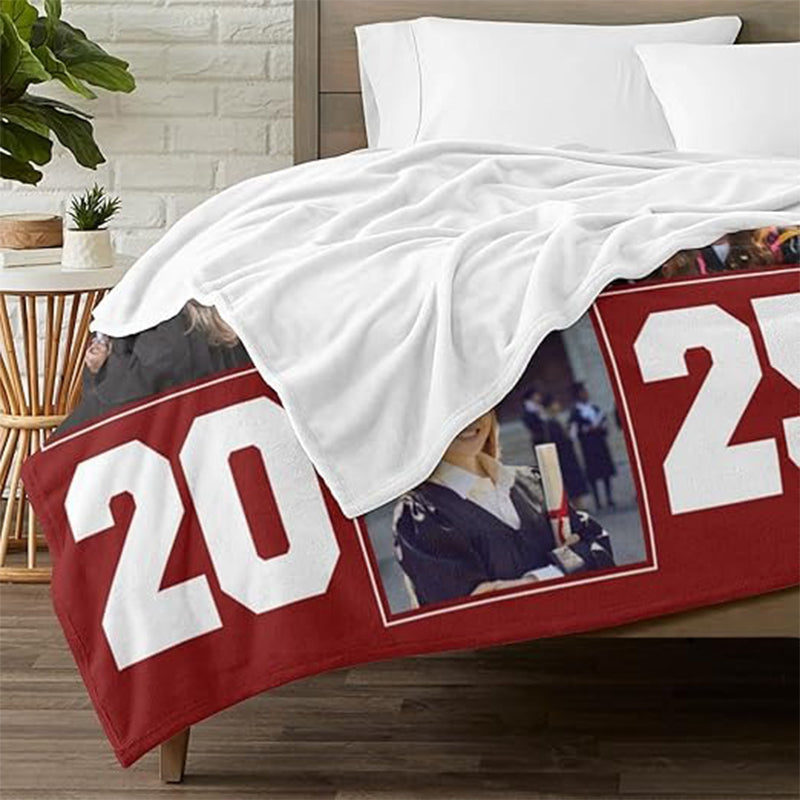 Custom Graduation Blankets with Photos Personalized Blankets