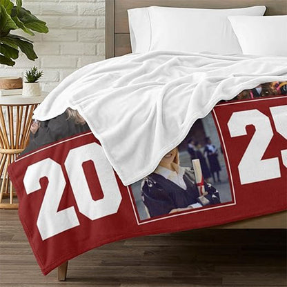 Custom Graduation Blankets with Photos Personalized Blankets