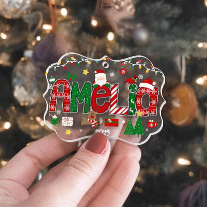 Personalized Kids Name Christmas Ornament