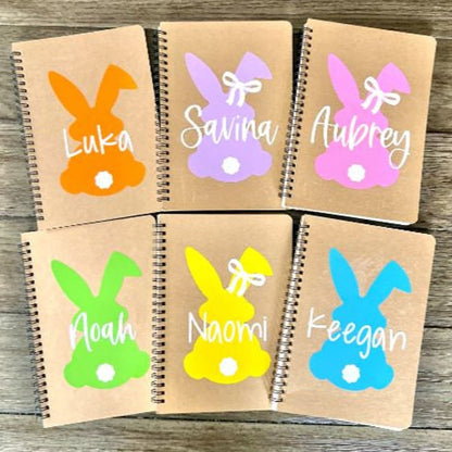 Easter Basket Stuffers for Kids, Personalized Bunny Notebook, Easter Basket Stuffers for Girls,
