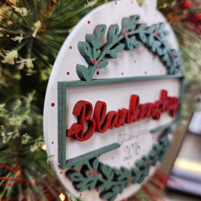 Personalized Family Christmas Ornament