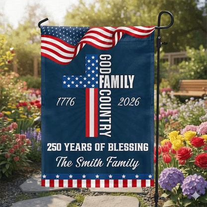 America 250th Anniversary Garden Flag