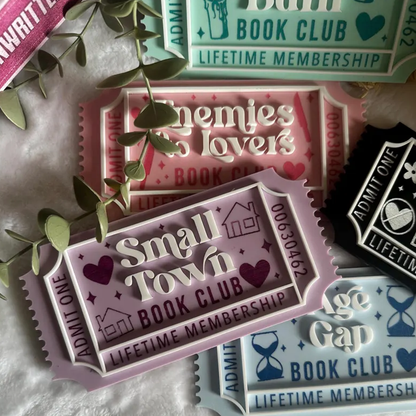 Bookish Ticket | Bookclub Ticket | Bookshelf Decor