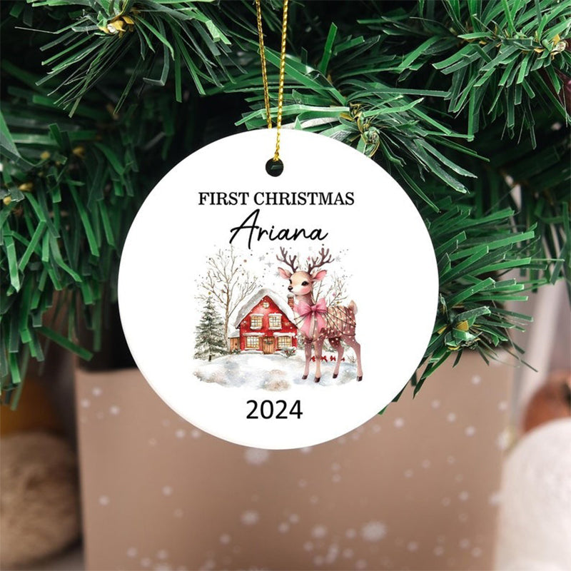 Custom Baby's First Christmas Baubles