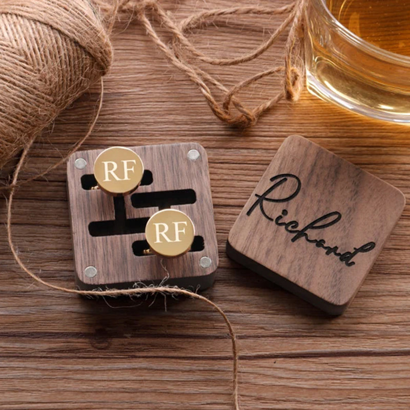 Groomsmen Cufflinks, Groomsmen Gifts, Personalized Cufflinks for Men