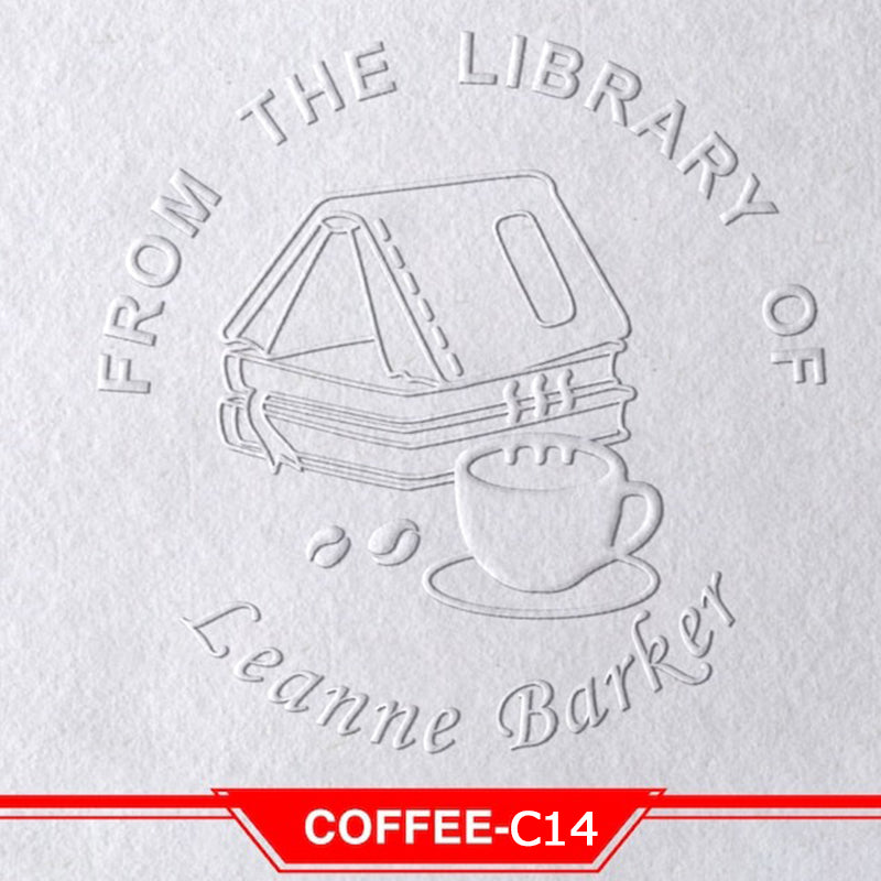 Book Embosser Personalized , Custom Stamp Embosser, Book Stamp, From The Library Of Stamp, Library Stamp