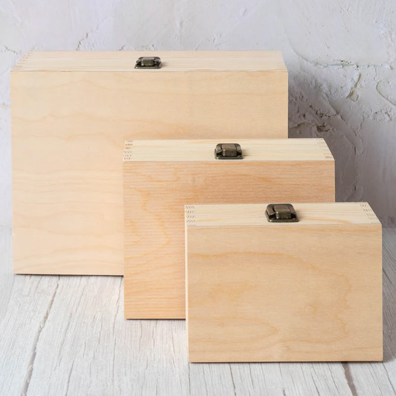 Personalised New Baby Large Wooden Memory Box Gifts