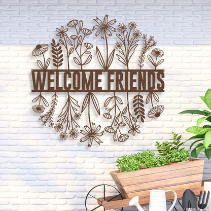 Wildflower Metal Wall Art, Custom Metal Sign