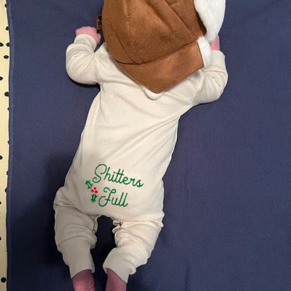 Merry Christmas Shitters Full Unisex Onesies, Ugly Christmas Baby Outfit