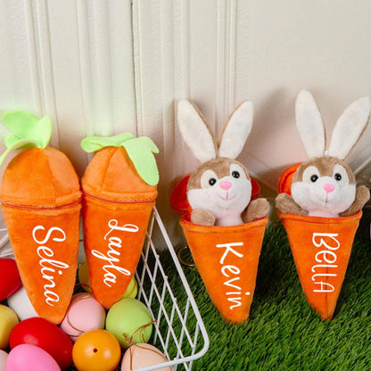 Personalized Easter Bunny Rabbit,Reversible Carrot Bunny