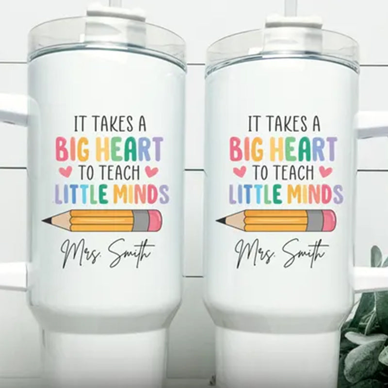 Custom Teacher Tumbler, Personalized 40oz Teacher Tumbler