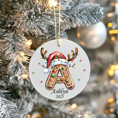 Custom Letter ornament, Personalized Christmas ornament 2025
