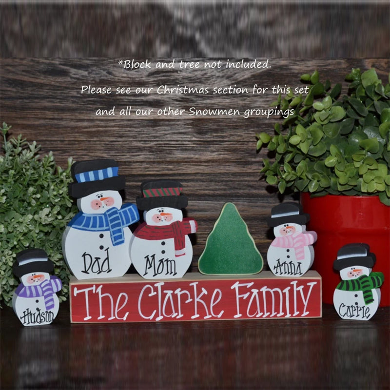 Christmas Decor Personalized Snowmen Holiday Decor Christmas Decoration