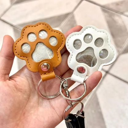 Custom Dog Fur Memorial Keychain, Pet Hair Keepsake Holder