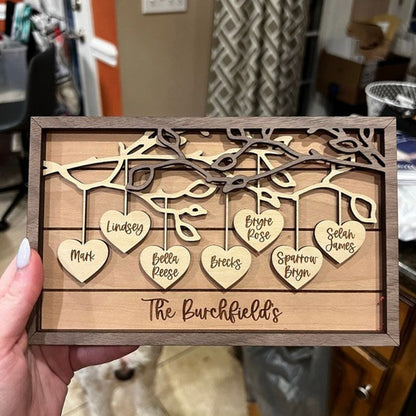 Personalized Wooden Sign Couples Custom Wood Sign Personalized Wooden Family Tree Sign