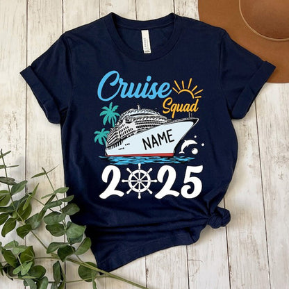 Custom Cruise Squad 2025 Shirt, Cruise Squad Shirt, Custom Cruise Squad Group Shirt for 2025 Season