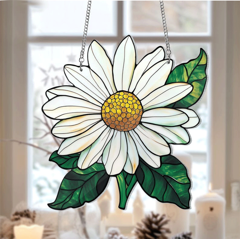 Birth Flower With Name Suncatcher Mothers Day Gift For Mom