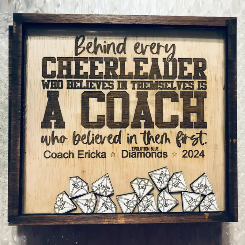 Cheerleading Coach plaque End of Season gift