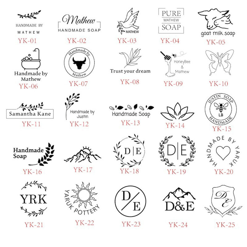 Personalized Soap Stamp, Soap Signature, Acrylic Stamp for Soap, Custom Personalized Soap Stamp
