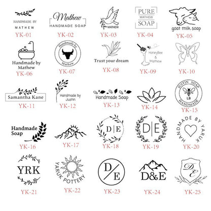 Personalized Soap Stamp, Soap Signature, Acrylic Stamp for Soap, Custom Personalized Soap Stamp