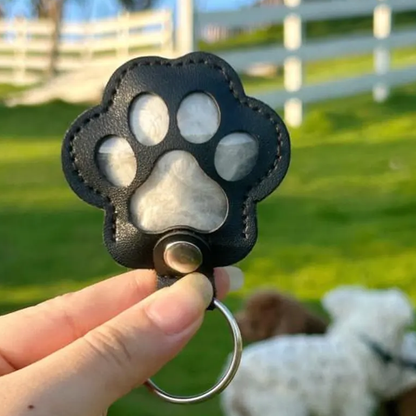 Custom Dog Fur Memorial Keychain, Pet Hair Keepsake Holder